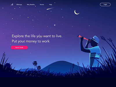 Financial future finance finance app finance business future homepage illustration india product illustration sky startup