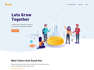 Knack - Homepage chemistry community connections course growth knack learn learning maths partner peers student tutor