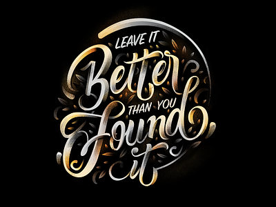 Better than you found it beyond beyond self brush lettering customtype digital found handlettering lettering letters procreate procreate app typography