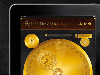Life Tracker app calendar clock ipad