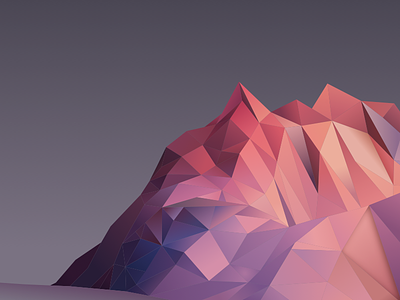 The Hills hills low poly mountain