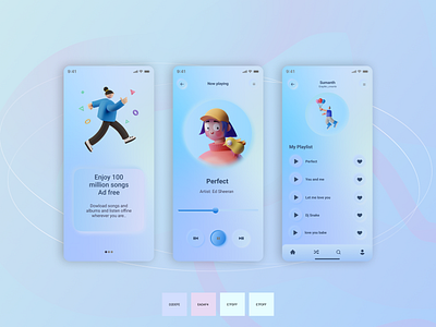 Soft User Interface Design app bestui branding color creative creativedesign design dynamicdesign graphic design illustration minimal topnotch trending typography ui uiux ux