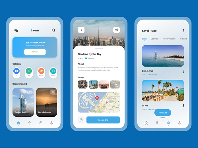 Tourism app UI app application bestdesign bestui creative creativedesign design ui ux