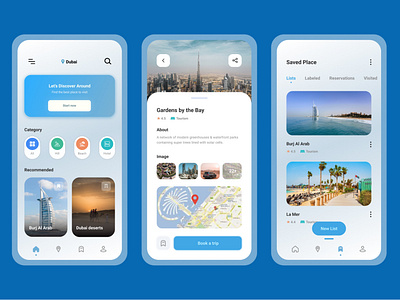 Tourism app UI