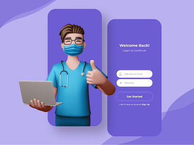 Online Doctor App app bestui creative creativedesign design ui