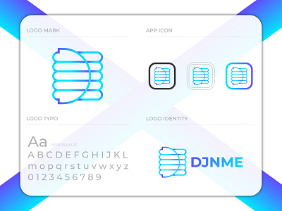 D Latter Djnme Logo Design