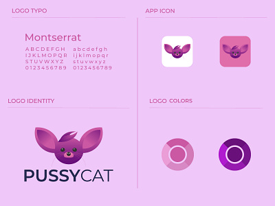 Pussy Cat Logo Design