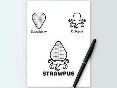 Strawpus Logo Design