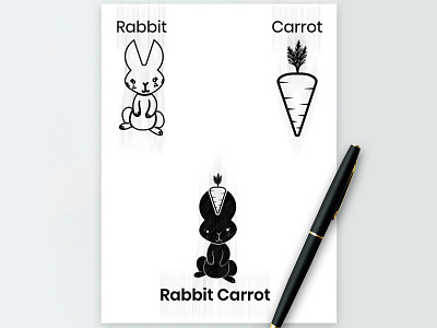 Rabbit Carrot Logo Design abstract logo animal logo brand design brand identity branding carrot logo colorful logo company logo creative logo gradient logo logo logo design logodesign logos logotype minimal modern logo rabbit carrot logo rabbit logo unique logo