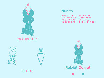 Carrot Rabbit Logo Design