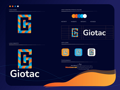 G Latter Giotac Logo Design abstract logo brand design brand identity branding colorful logo company logo creative logo design g latter logo g logo giotac logo gradient logo graphicdesign logo logo design logo mark logodesign logos logotype modern logo