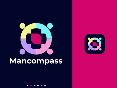 Mancompass Logo Design