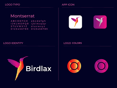 Birdlax Logo Design abstracts logo animal logo bird logo brand design brand identity branding colorful logo company logo creative logo gradient logo illustration logo logo design logodesign logos minimalist logo modern bird logo modern logo unique logo