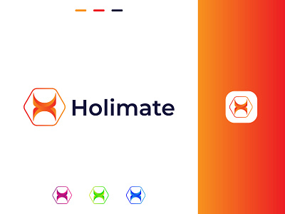 H Letter Holimate logo design