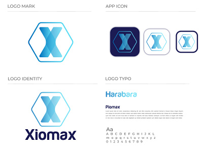 X letter modern logo (agency logo, xiomax logo)