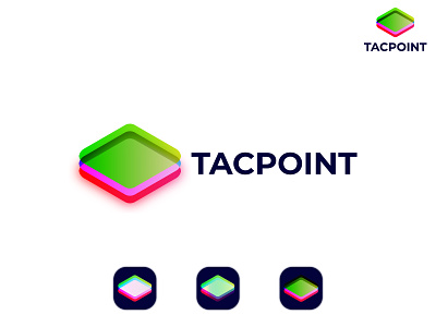 Tacpoint Logo, Technology Logo, Gradient Logo.