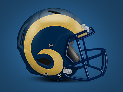 Rams Football Helmet