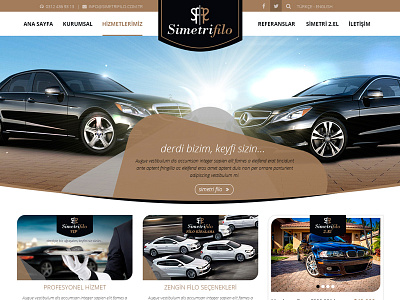 Simetri Filo - Rent A Car car rent web design