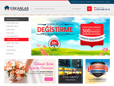 Erkanlar Mobilya - Web design furniture web design