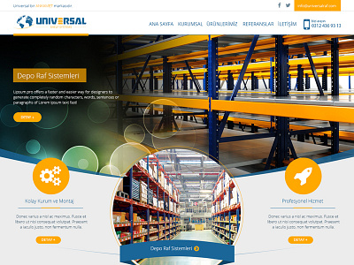 Universal - Shelf Systems shelf systems web design