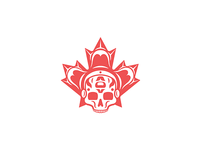 Canadian Headdress Concept brand canada canadian first nations flag garment headdress logo maple leaf