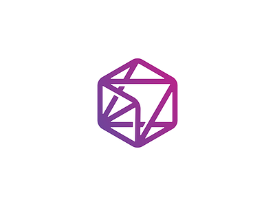 OneClick.AI ai artificial intelligence click geometry hexagon logo