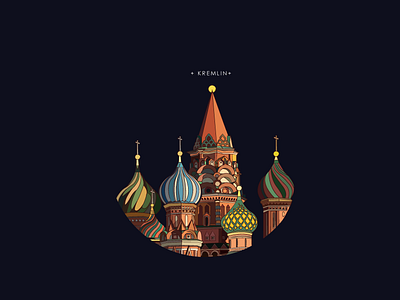 Kremlin flaticon icon ilustration landmarks