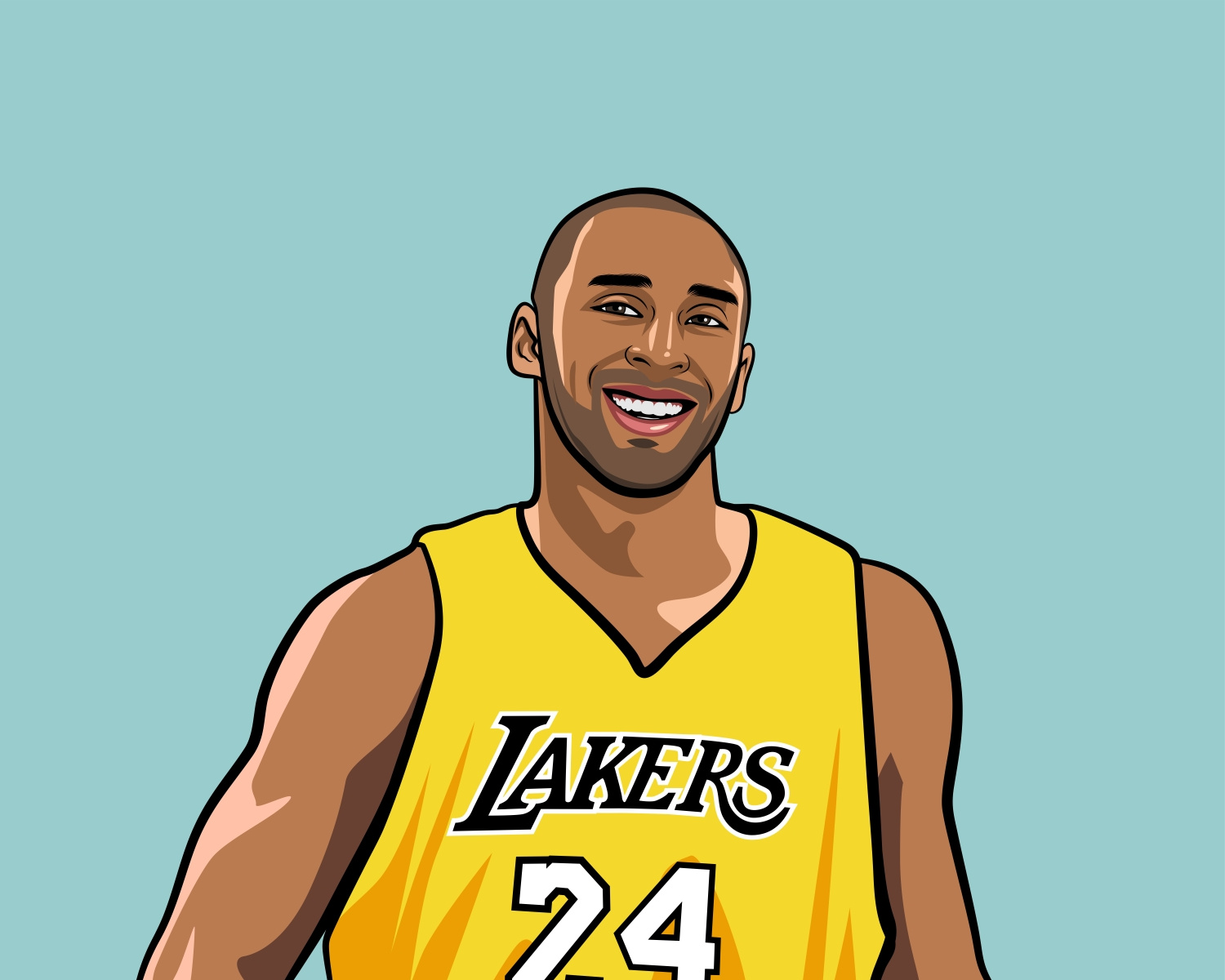 Caricatures Portrait Kobe Bryant by Gunartpainter on Dribbble