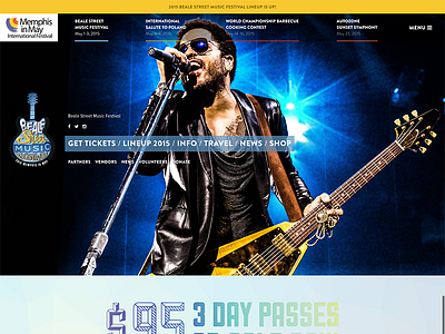 Memphis in May 2015 festival hero memphis webdesign