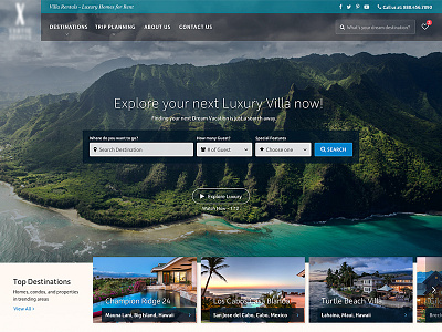 UX/UI Design for Travel Destination website
