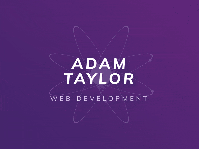 Adam | Atom Wordmark animation
