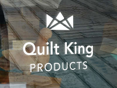 Quilt King Logo branding geometric king logo