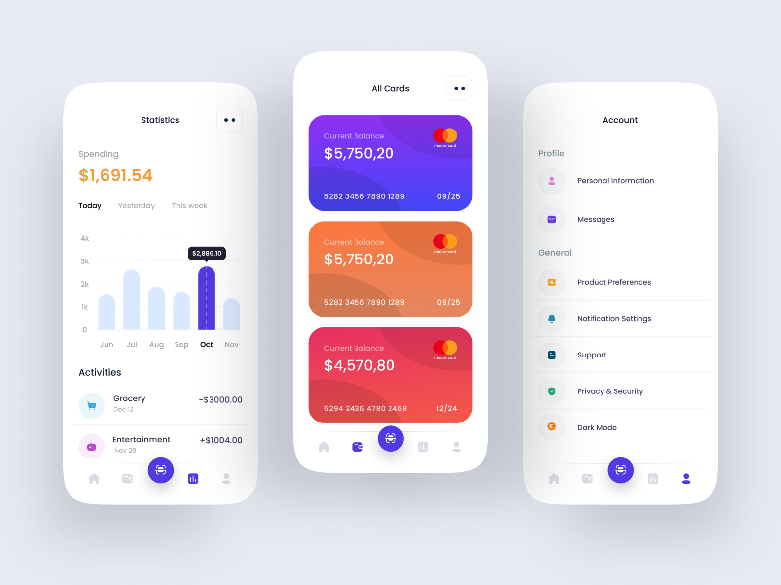 Finance Mobile Banking App by Atharva Telang on Dribbble