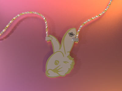 Rabbit Necklace 3d design jewerly necklace product