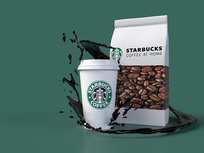 Starbucks 3D coffee model 3d 3d art background art design render starbucks ui web