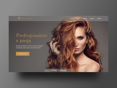 Women's hairdressing salon adobexd beauty design hair salon poland ui