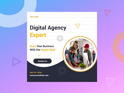 Digital Agency Social Media Banner Design Concept