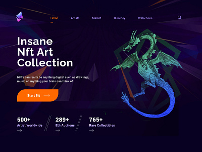 NFT Landing Page Concept