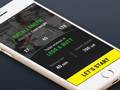 Go to fitness app concept concept design fitness healthcare ios iphone mobile app