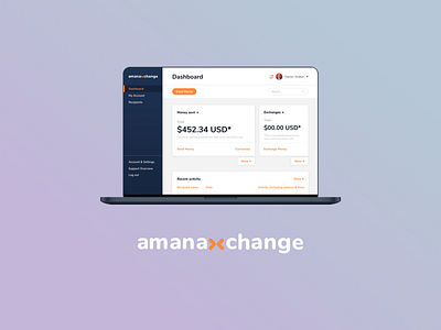 Amanaxchange Dashboard Design