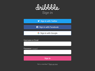 Social Sign-ins login social connections