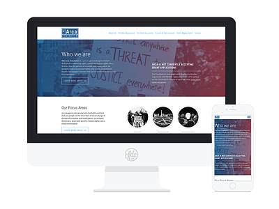 New Arca Foundation Site design graphic design ui ux web design