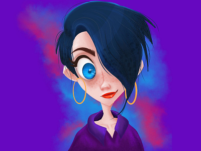 Blue Girl by Pao on Dribbble