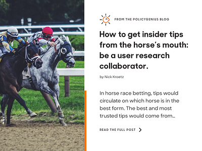 How to get insider tips from the horse’s mouth