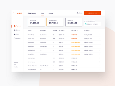 Clark's Payments Dashboard