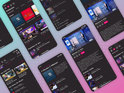 Puls4 App - App Design UI for TV-Channel Video App (Part 2)