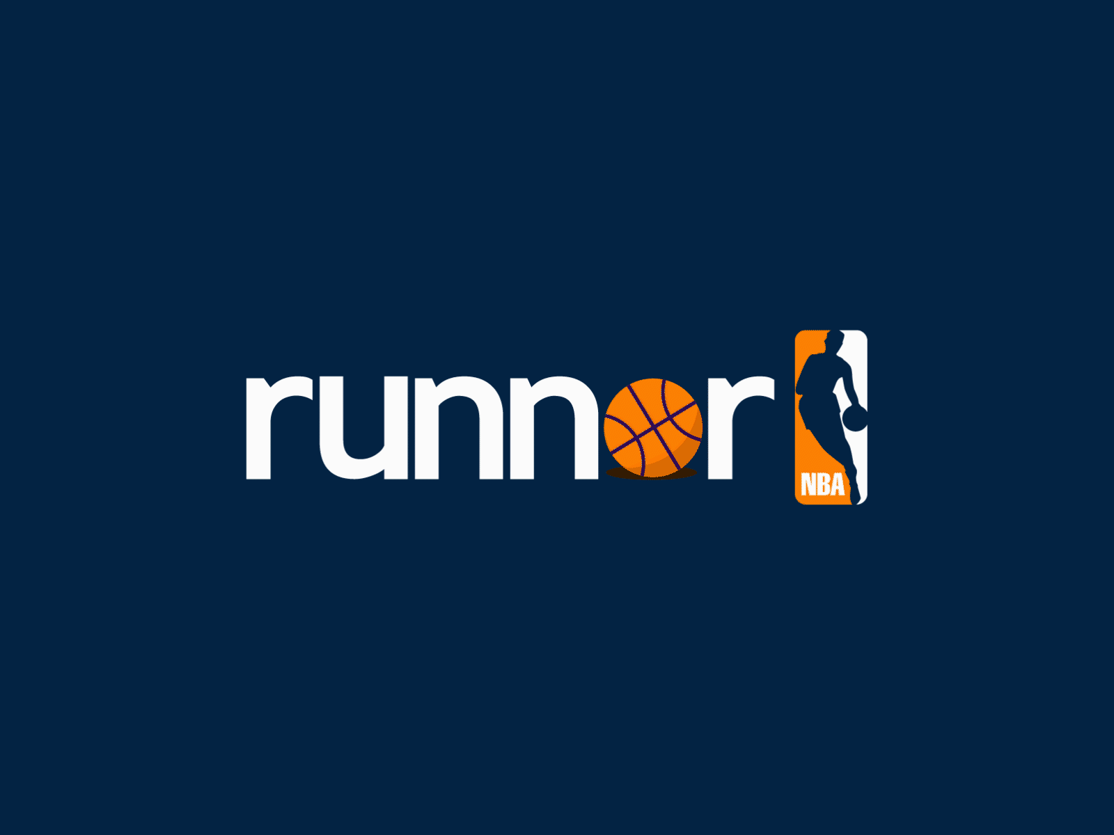 Runner NBA Theme aftereffects animatedgif animation app branding design gif logo minimal ui web