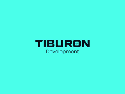Tiburon Development Logo & Mark app branding flat icon illustrator logo logotype minimal typography ux vector