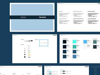 Tiburon UI Styleguide app design flat graphicdesign icon logo typography ui vector web