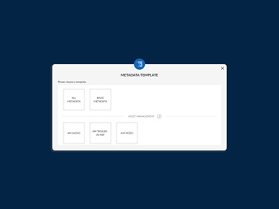 Metadata Template Modal